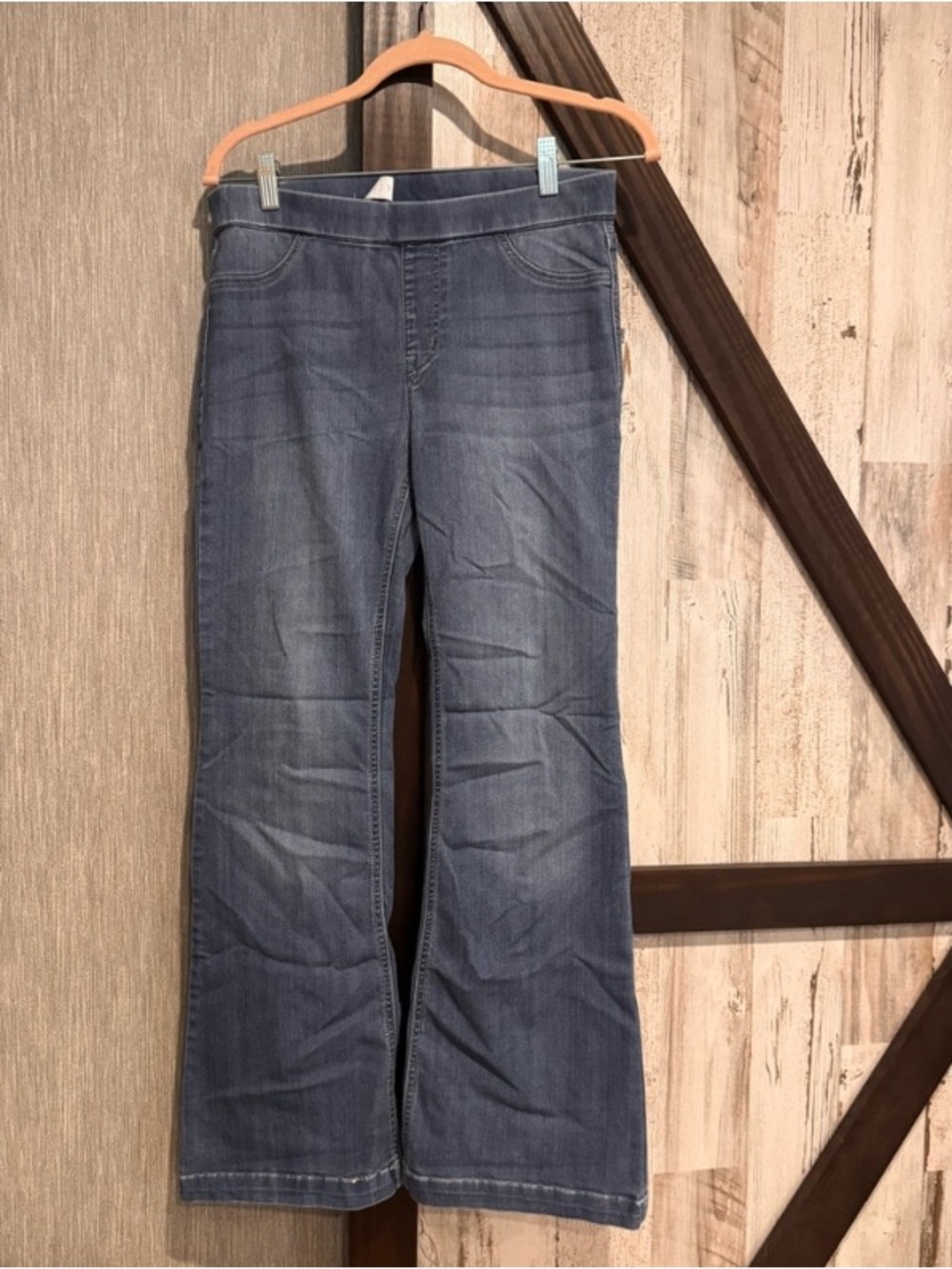 Cello Blue Flared Wide Leg Jeans